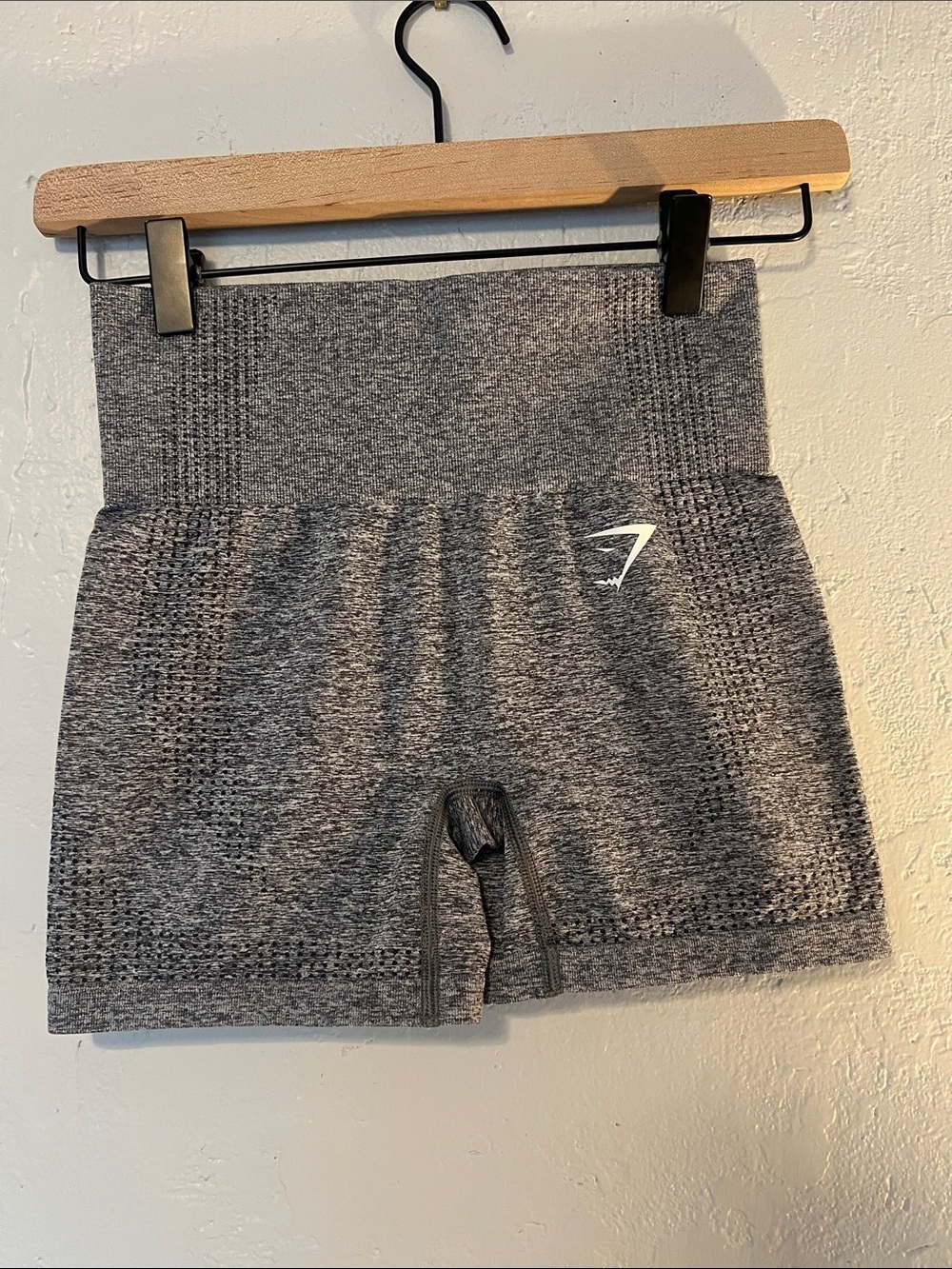 Gymshark Seamless High-Waist Bike Shorts in Heather Gray